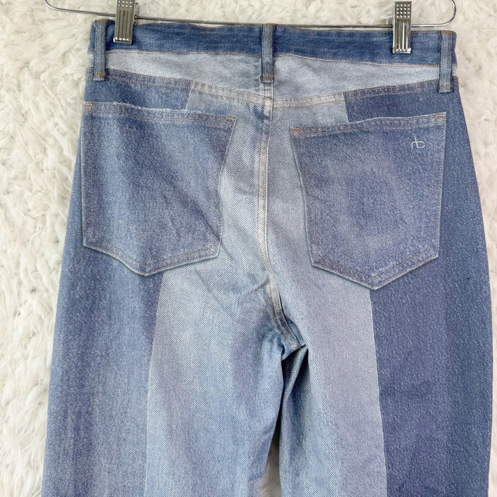 Rag & Bone Printed Patchwork Colorblock Denim Jea… - image 5